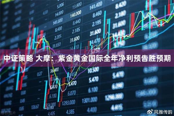 中证策略 大摩：紫金黄金国际全年净利预告胜预期
